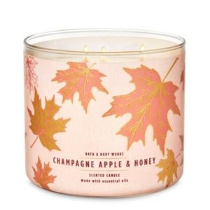 B&BW Champagne Apple & Honey 3-Wick Candle